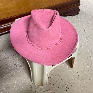 Pink Suede Women's Hat